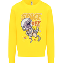 Space T-Rex Dinosaur Dino Astronaut Kids Sweatshirt Jumper Yellow