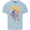 Space T-Rex Dinosaur Dino Astronaut Kids T-Shirt Childrens Light Blue