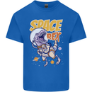 Space T-Rex Dinosaur Dino Astronaut Kids T-Shirt Childrens Royal Blue