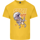 Space T-Rex Dinosaur Dino Astronaut Kids T-Shirt Childrens Yellow