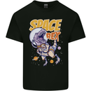 Space T-Rex Dinosaur Dino Astronaut Mens Cotton T-Shirt Tee Top Black