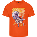 Space T-Rex Dinosaur Dino Astronaut Mens Cotton T-Shirt Tee Top Orange