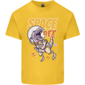 Space T-Rex Dinosaur Dino Astronaut Mens Cotton T-Shirt Tee Top Yellow