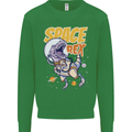 Space T-Rex Dinosaur Dino Astronaut Mens Sweatshirt Jumper Irish Green