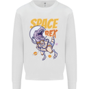 Space T-Rex Dinosaur Dino Astronaut Mens Sweatshirt Jumper White