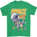 Space T-Rex Dinosaur Dino Astronaut Mens T-Shirt Cotton Gildan Irish Green