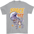 Space T-Rex Dinosaur Dino Astronaut Mens T-Shirt Cotton Gildan Sports Grey