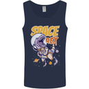 Space T-Rex Dinosaur Dino Astronaut Mens Vest Tank Top Navy Blue