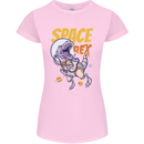Space T-Rex Dinosaur Dino Astronaut Womens Petite Cut T-Shirt Light Pink