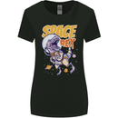 Space T-Rex Dinosaur Dino Astronaut Womens Wider Cut T-Shirt Black
