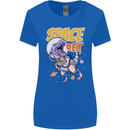 Space T-Rex Dinosaur Dino Astronaut Womens Wider Cut T-Shirt Royal Blue