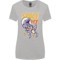 Space T-Rex Dinosaur Dino Astronaut Womens Wider Cut T-Shirt Sports Grey