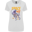 Space T-Rex Dinosaur Dino Astronaut Womens Wider Cut T-Shirt White