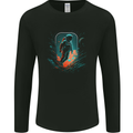 Space Traveller Astronaut Outer Planets Mens Long Sleeve T-Shirt Black
