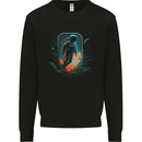 Space Traveller Astronaut Outer Planets Mens Sweatshirt Jumper Black