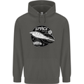 Space Trip Rocket Ship Astronaut Childrens Kids Hoodie Storm Grey