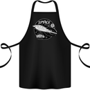 Space Trip Rocket Ship Astronaut Cotton Apron 100% Organic Black