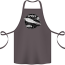 Space Trip Rocket Ship Astronaut Cotton Apron 100% Organic Dark Grey