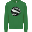 Space Trip Rocket Ship Astronaut Kids Sweatshirt Jumper Irish Green