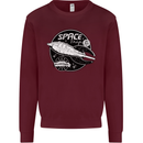 Space Trip Rocket Ship Astronaut Kids Sweatshirt Jumper Maroon