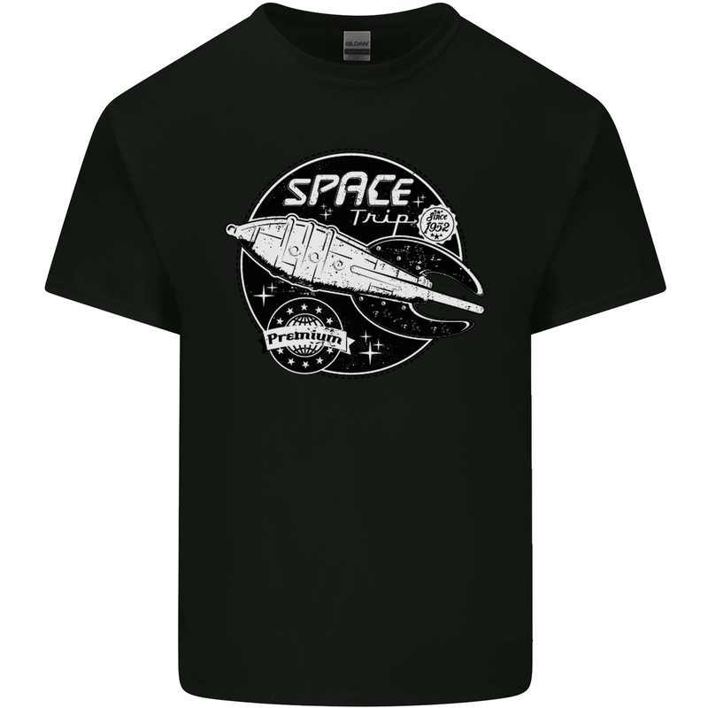 Space Trip Rocket Ship Astronaut Kids T-Shirt Childrens Black
