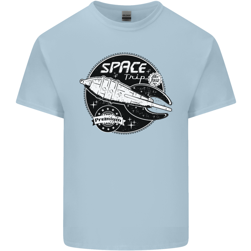 Space Trip Rocket Ship Astronaut Kids T-Shirt Childrens Light Blue
