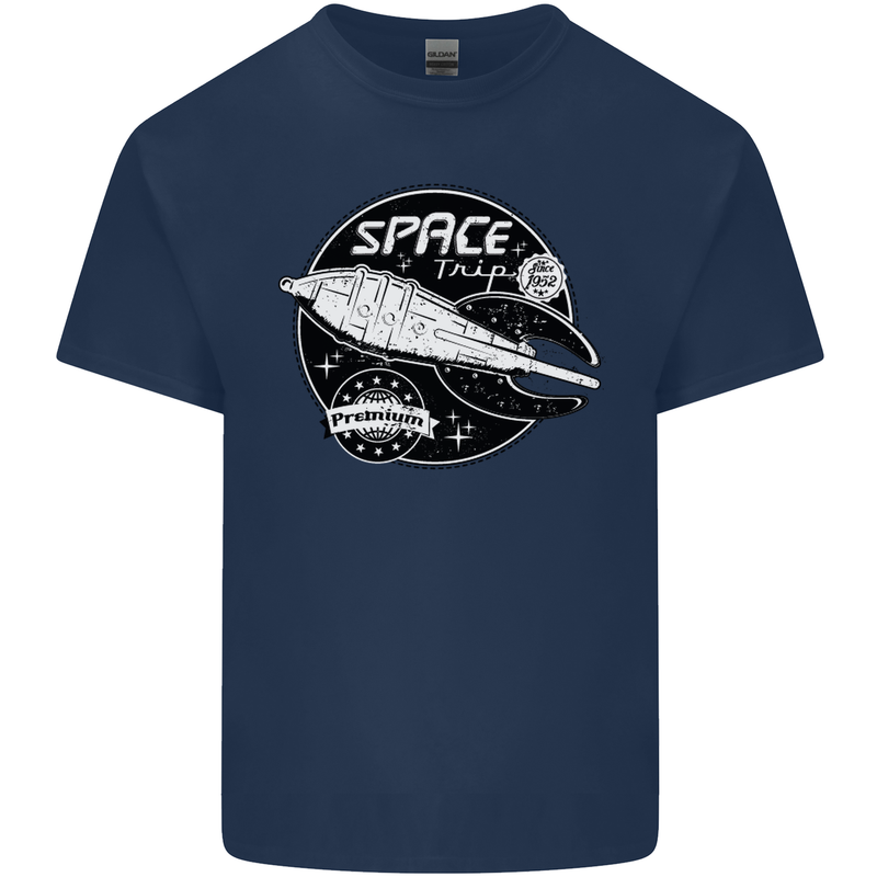 Space Trip Rocket Ship Astronaut Kids T-Shirt Childrens Navy Blue