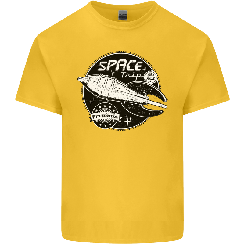 Space Trip Rocket Ship Astronaut Kids T-Shirt Childrens Yellow