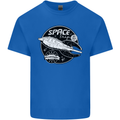 Space Trip Rocket Ship Astronaut Mens Cotton T-Shirt Tee Top Royal Blue