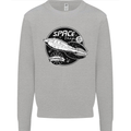 Space Trip Rocket Ship Astronaut Mens Sweatshirt Jumper Sports Grey
