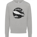 Space Trip Rocket Ship Astronaut Mens Sweatshirt Jumper Sports Grey