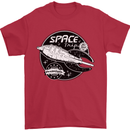 Space Trip Rocket Ship Astronaut Mens T-Shirt Cotton Gildan Red