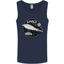 Space Trip Rocket Ship Astronaut Mens Vest Tank Top Navy Blue