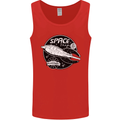 Space Trip Rocket Ship Astronaut Mens Vest Tank Top Red