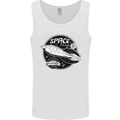 Space Trip Rocket Ship Astronaut Mens Vest Tank Top White