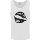 Space Trip Rocket Ship Astronaut Mens Vest Tank Top White
