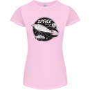 Space Trip Rocket Ship Astronaut Womens Petite Cut T-Shirt Light Pink