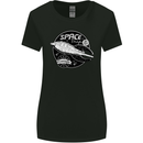 Space Trip Rocket Ship Astronaut Womens Wider Cut T-Shirt Black