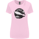 Space Trip Rocket Ship Astronaut Womens Wider Cut T-Shirt Light Pink