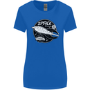 Space Trip Rocket Ship Astronaut Womens Wider Cut T-Shirt Royal Blue