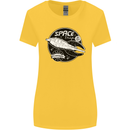 Space Trip Rocket Ship Astronaut Womens Wider Cut T-Shirt Yellow