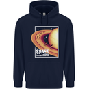 Space Velodrome Cycling Cyclist Bicycle Childrens Kids Hoodie Navy Blue