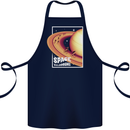 Space Velodrome Cycling Cyclist Bicycle Cotton Apron 100% Organic Navy Blue