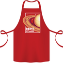 Space Velodrome Cycling Cyclist Bicycle Cotton Apron 100% Organic Red