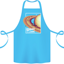 Space Velodrome Cycling Cyclist Bicycle Cotton Apron 100% Organic Turquoise