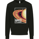 Space Velodrome Cycling Cyclist Bicycle Kids Sweatshirt Jumper Black