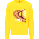 Space Velodrome Cycling Cyclist Bicycle Kids Sweatshirt Jumper Yellow