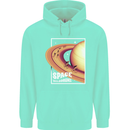 Space Velodrome Cycling Cyclist Bicycle Mens 80% Cotton Hoodie Peppermint