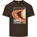 Space Velodrome Cycling Cyclist Bicycle Mens Cotton T-Shirt Tee Top Dark Chocolate