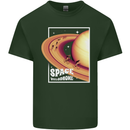 Space Velodrome Cycling Cyclist Bicycle Mens Cotton T-Shirt Tee Top Forest Green